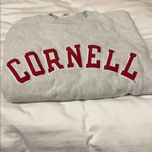 Oversized Champion Cornell Crewneck Sweatshirt